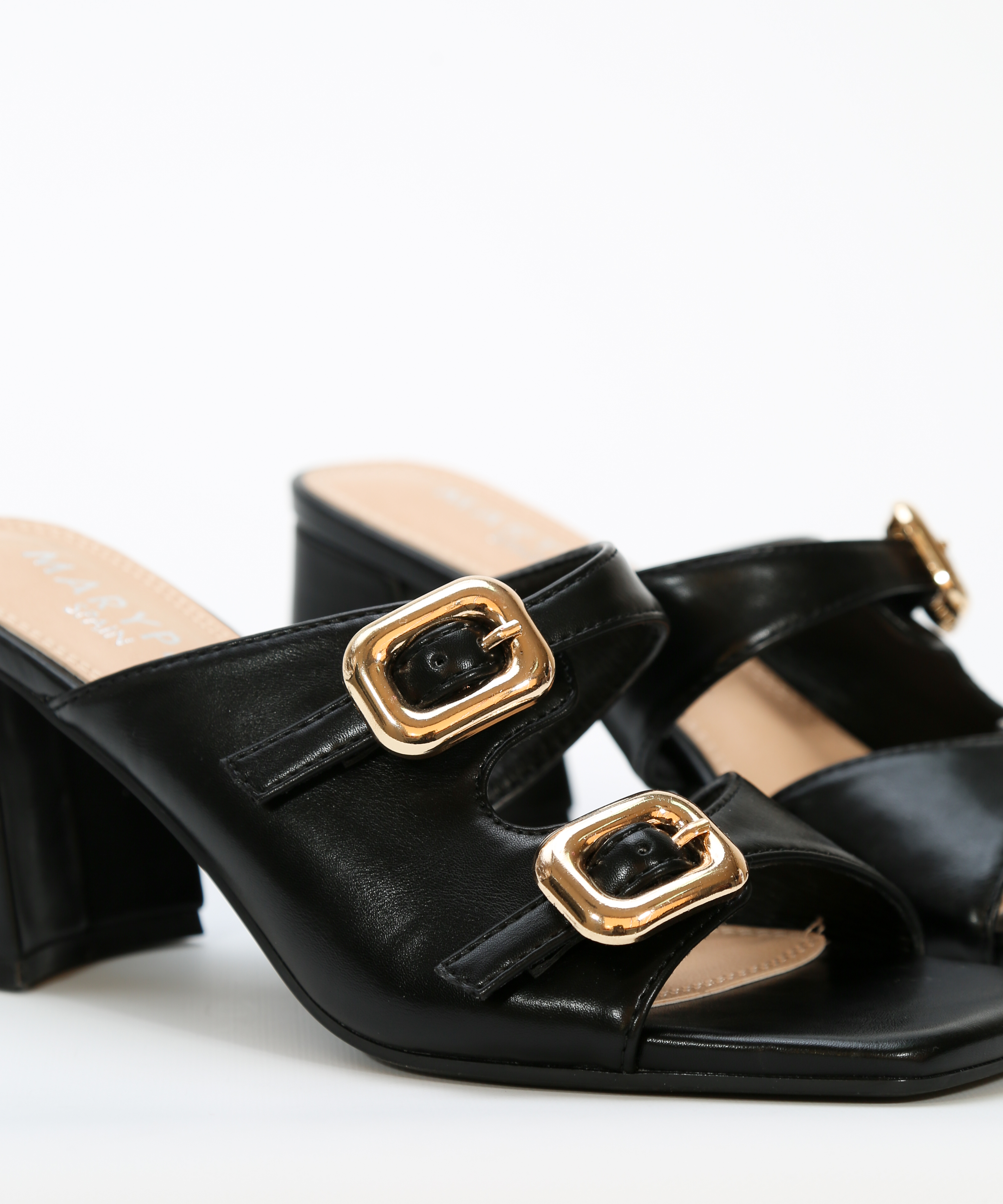 Sandalia tac&oacute;n doble hebilla image number null